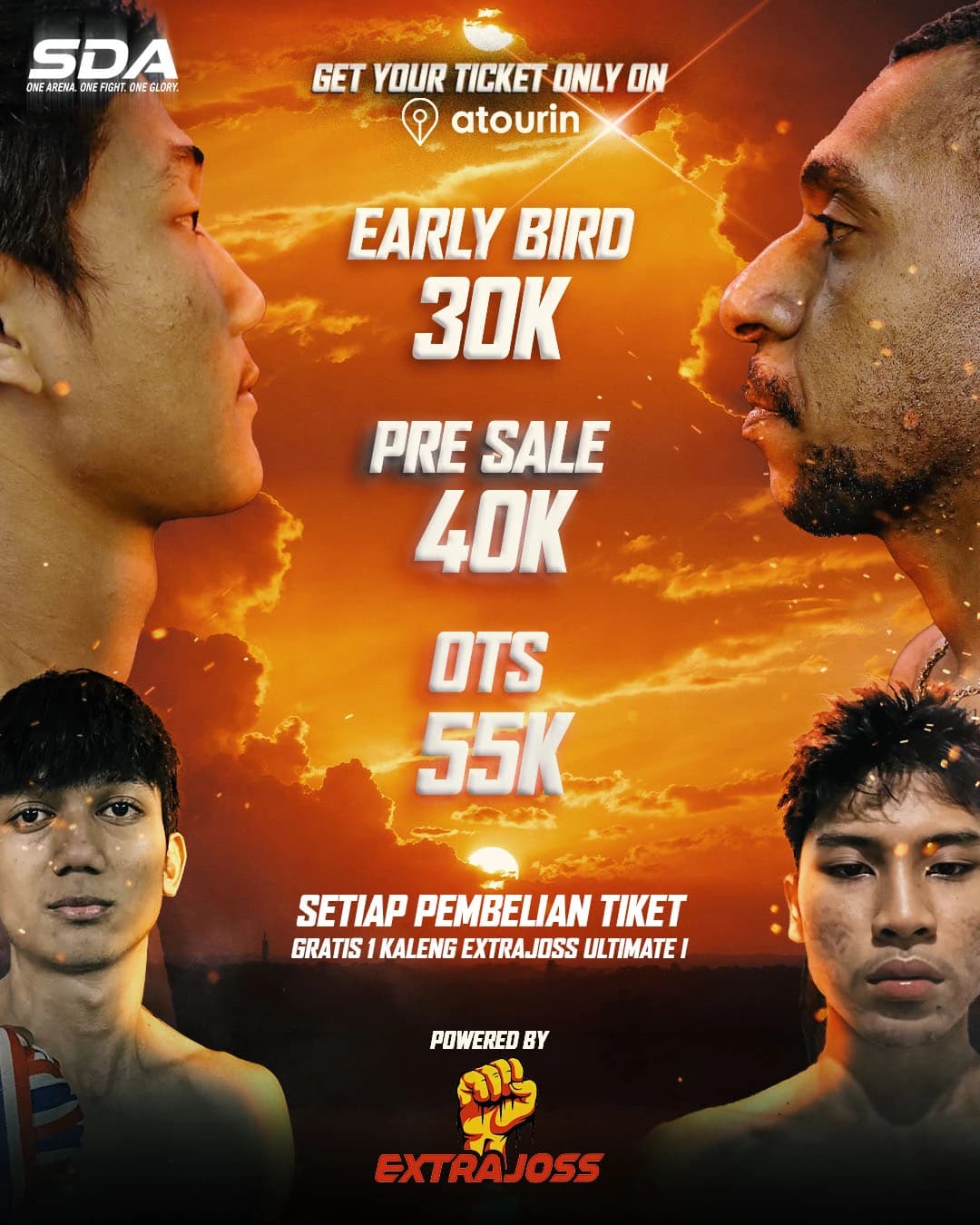 Poster Tiket Striking Down Arena Vol. 2